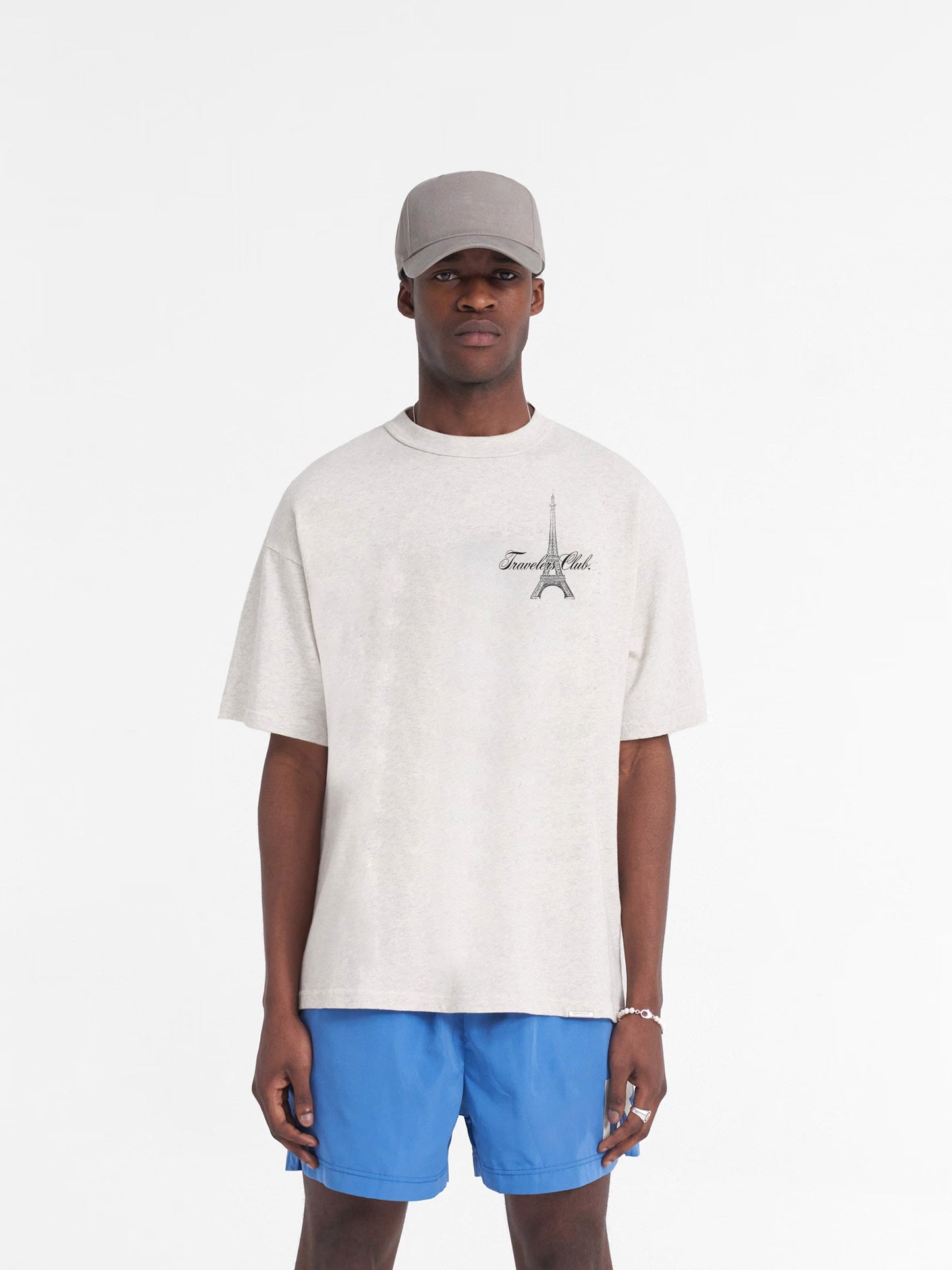 Travelers Club Paris White Tee